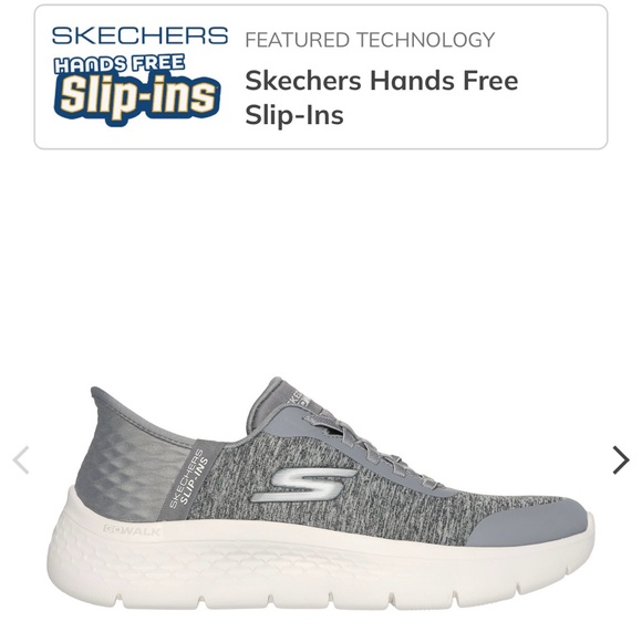 WORN TWICE Skechers Slip-Ins Go Walk Flex “Dacey” ladies’ sneakers, size 7-1/2 M - Picture 6 of 12